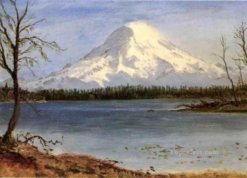  Bierstadt Art Painting - Lake in the Rockies Albert Bierstadt Landscape